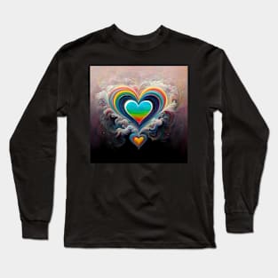 Water Hearts Of Love 3 Long Sleeve T-Shirt